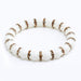 Jewelry WholesaleWholesale Natural Stone 8mm White Porcelain Beaded Rhinestone Bracelet JDC-BT-JiuJ018 Bracelet 九江 %variant_option1% %variant_option2% %variant_option3%  Factory Price JoyasDeChina Joyas De China