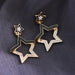 Jewelry WholesaleWholesale 925 Silver Needle Alloy Rhinestone Pentagram Earrings JDC-ES-Shuangdi003 Earrings 双笛 %variant_option1% %variant_option2% %variant_option3%  Factory Price JoyasDeChina Joyas De China