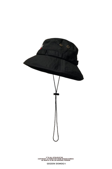 Jewelry WholesaleWholesale street big brim functional fisherman hat windproof drawstring MOQ≥2 JDC-FH-DMG001 Fashionhat 道木格 %variant_option1% %variant_option2% %variant_option3%  Factory Price JoyasDeChina Joyas De China