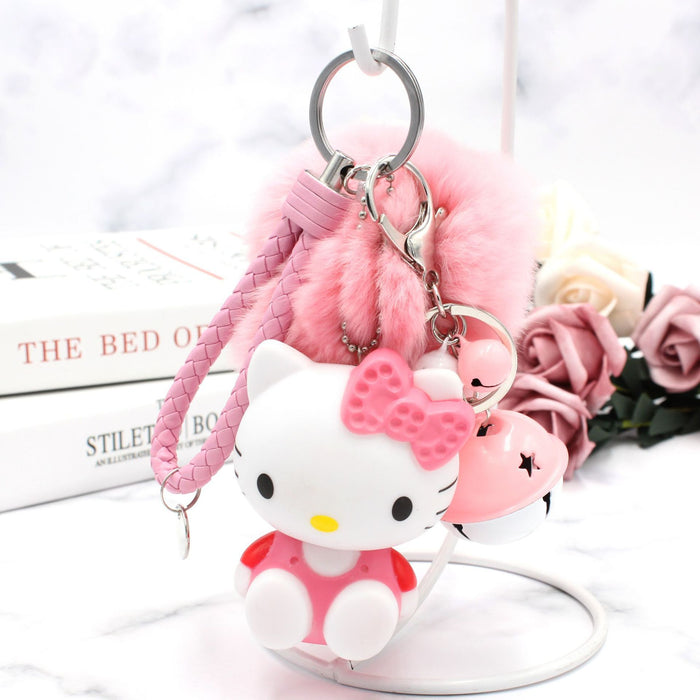 Wholesale cartoon furball cute pendant keychain MOQ≥2 （M) JDC-KC-GHui002