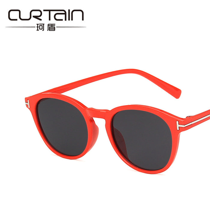 Wholesale T-shaped round frame sunglasses street fashion JDC-SG-KD166