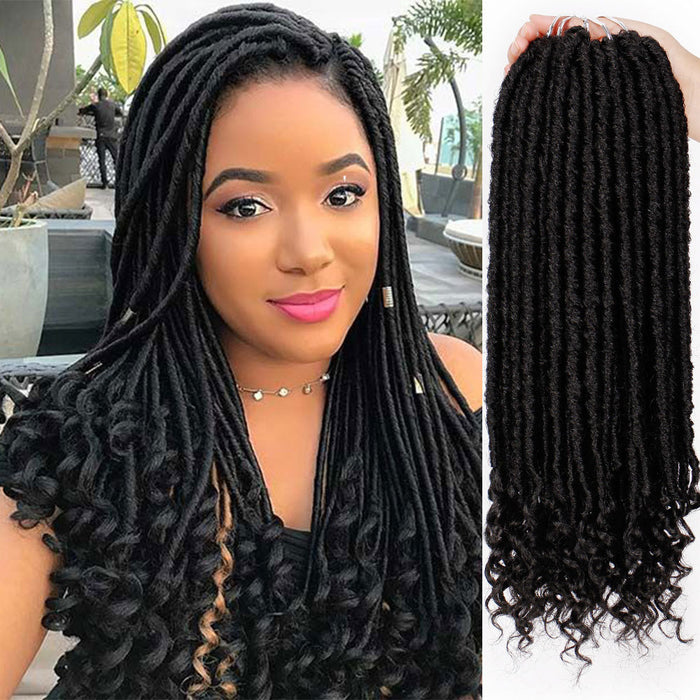 Wholesale Wigs High temperature silk can not be ironed African dirty braids Goddess Faux LocsMOQ≥3 JDC-WS-FNY009