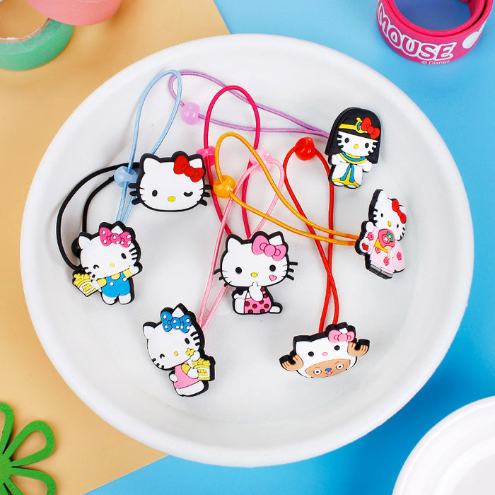 Wholesale Hair Scrunchies PVC Rubber Band Cartoon Cute Children (M) JDC-HS-ZhongJ006