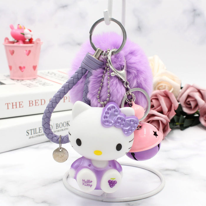 Wholesale cartoon furball cute pendant keychain MOQ≥2 （M) JDC-KC-GHui002