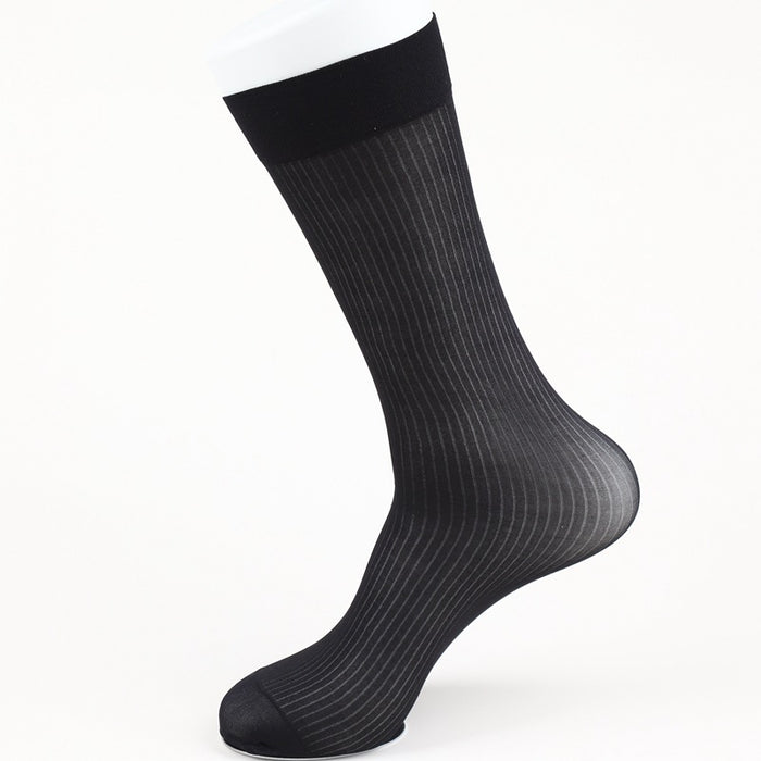 Jewelry WholesaleWholesale formal business workplace men's tall striped silk JDC-SK-ShuM002 Sock 舒棉 %variant_option1% %variant_option2% %variant_option3%  Factory Price JoyasDeChina Joyas De China