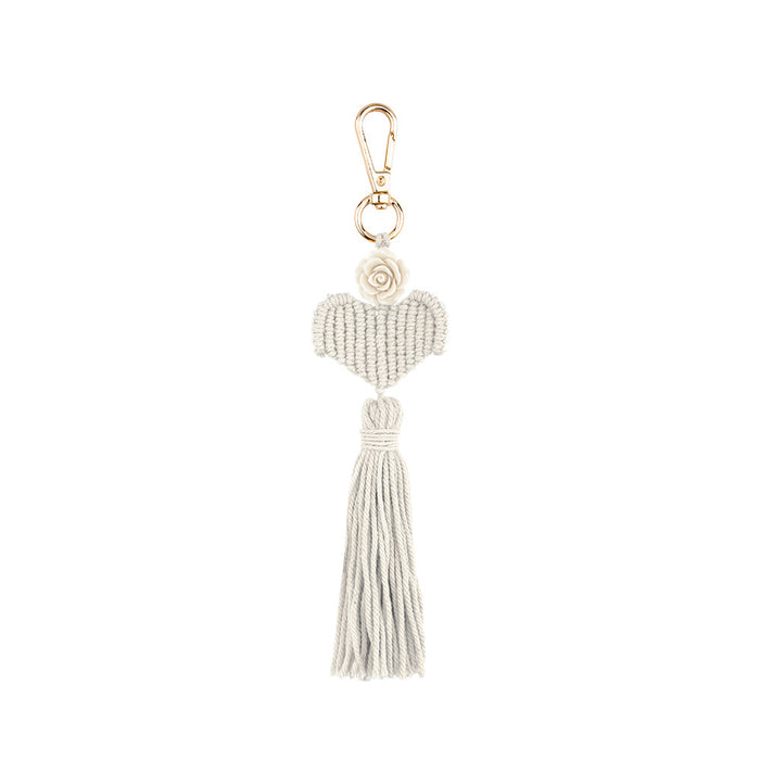 Jewelry WholesaleWholesale braided knot hand-woven flower tassel keychain JDC-KC-JM017 Keychains 杰米 %variant_option1% %variant_option2% %variant_option3%  Factory Price JoyasDeChina Joyas De China