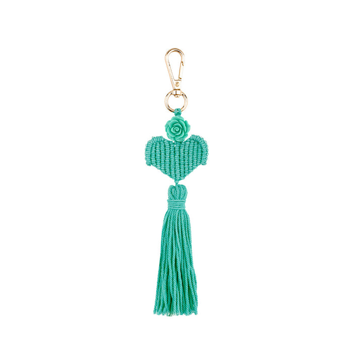 Jewelry WholesaleWholesale braided knot hand-woven flower tassel keychain JDC-KC-JM017 Keychains 杰米 %variant_option1% %variant_option2% %variant_option3%  Factory Price JoyasDeChina Joyas De China