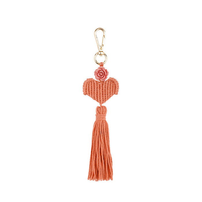 Jewelry WholesaleWholesale braided knot hand-woven flower tassel keychain JDC-KC-JM017 Keychains 杰米 %variant_option1% %variant_option2% %variant_option3%  Factory Price JoyasDeChina Joyas De China