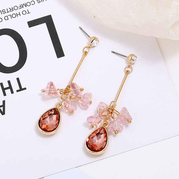 Wholesale red 925 silver needle Earrings JDC-ES-jinghy006