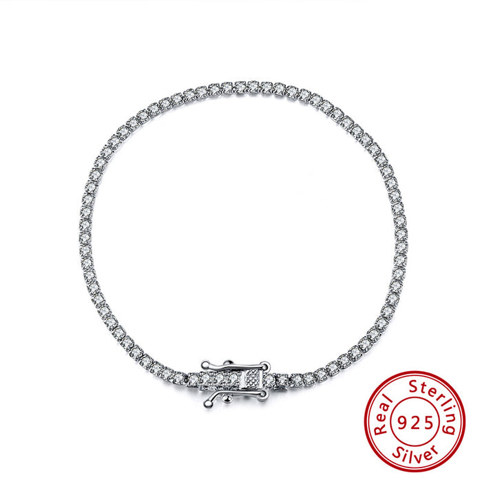 Jewelry WholesaleWholesale S925 Sterling Silver couple Bracelet tennis JDC-BT-ShangD003 Bracelet 尚达 %variant_option1% %variant_option2% %variant_option3%  Factory Price JoyasDeChina Joyas De China