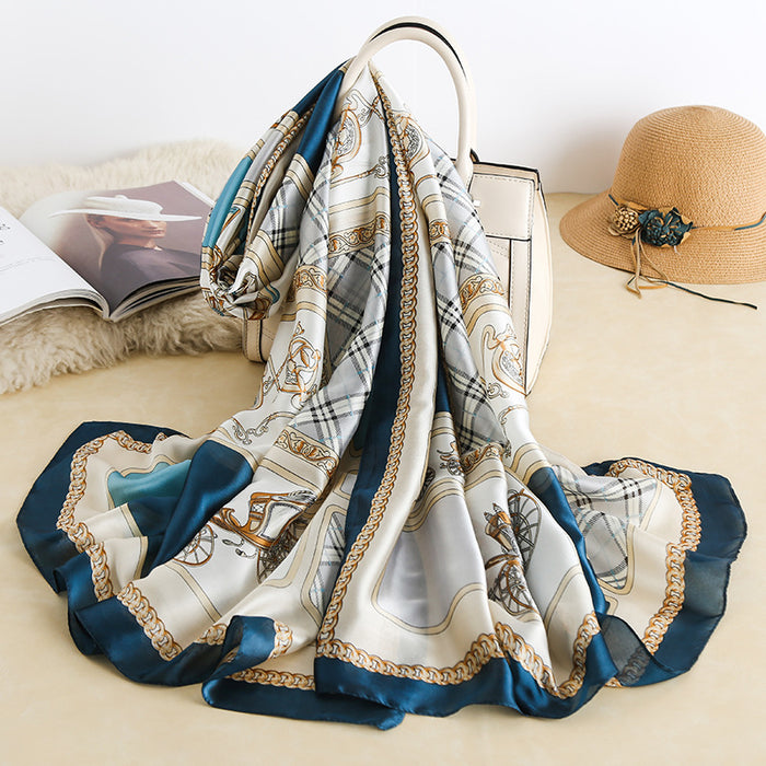 Wholesale Silk Scarf Yourou Yarn Travel Sunscreen Shawl MOQ≥2 JDC-SS-SiYa002