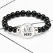 Jewelry WholesaleWholesale best super dad pattern black bead bracelet JDC-BT-NH016 Bracelet 柠和 %variant_option1% %variant_option2% %variant_option3%  Factory Price JoyasDeChina Joyas De China