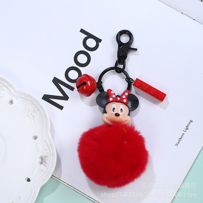 Wholesale Sailor Moon Card Rabbit Fur Keychain Pendant MOQ≥3 JDC-KC-WYan011