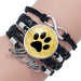 Jewelry WholesaleWholesale Cat and Dog Footprints Time Gemstone Multilayer Braided Bracelet JDC-BT-NH013 Bracelet 柠和 %variant_option1% %variant_option2% %variant_option3%  Factory Price JoyasDeChina Joyas De China