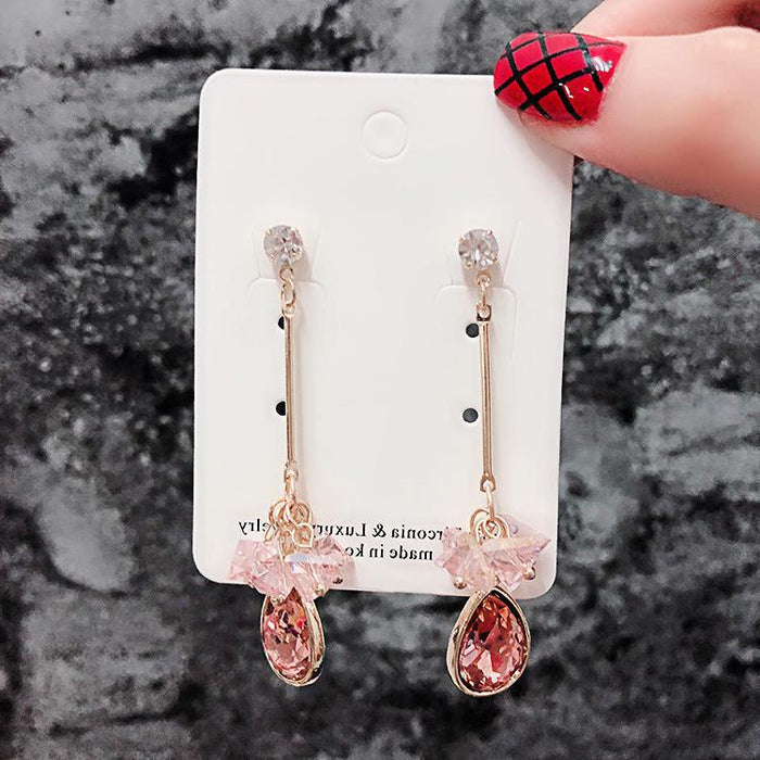 Wholesale red 925 silver needle Earrings JDC-ES-jinghy006