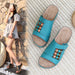 Jewelry WholesaleWholesale Plus Size Beaded Boho Open Toe Wedge Sandals JDC-SD-XLL001 Sandal 兴利隆 %variant_option1% %variant_option2% %variant_option3%  Factory Price JoyasDeChina Joyas De China