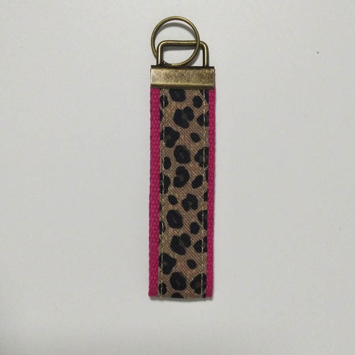 Jewelry WholesaleWholesale Leopard Print Lanyard  Keychain MOQ≥3 JDC-KC-DME001 Keychains 多米尔 %variant_option1% %variant_option2% %variant_option3%  Factory Price JoyasDeChina Joyas De China