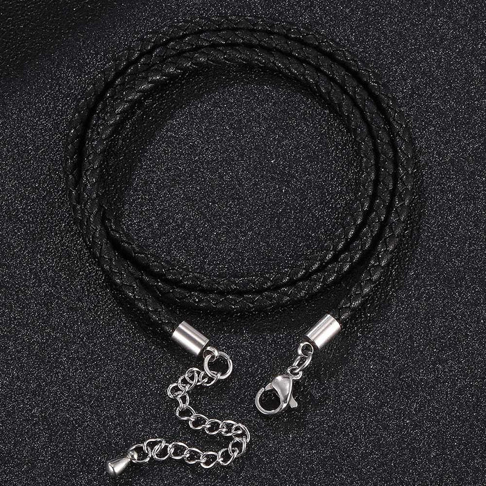 Jewelry WholesaleWholesale Braided Multilayer Leather Cord Stainless Steel Couple Bracelet JDC-BT-RShen018 Bracelet 日盛 %variant_option1% %variant_option2% %variant_option3%  Factory Price JoyasDeChina Joyas De China