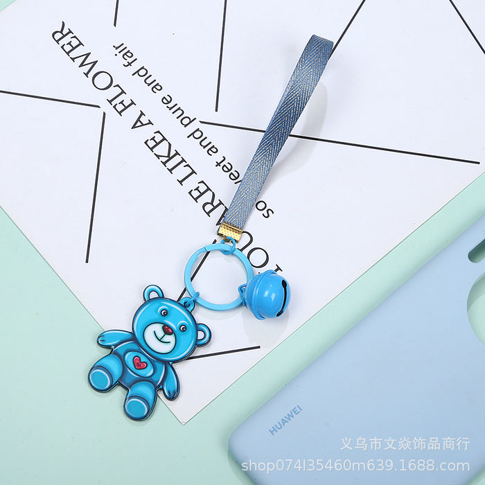 Wholesale cartoon animal acrylic key ring phone case DIY pendant MOQ≥3 JDC-KC-WYan007