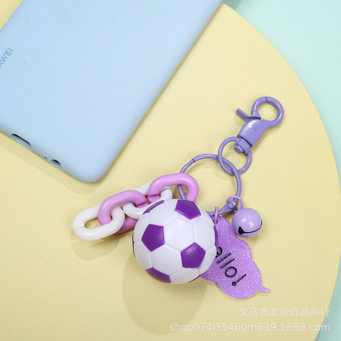 Wholesale World Cup Festive Gift Football Metal Keychain MOQ≥3 JDC-KC-WYan006