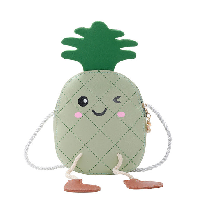 Jewelry WholesaleWholesale Kids Bag Cartoon PU Leather Pineapple Crossbody Shoulder Bag JDC-SD-YouW002 Shoulder Bags 尤文 %variant_option1% %variant_option2% %variant_option3%  Factory Price JoyasDeChina Joyas De China