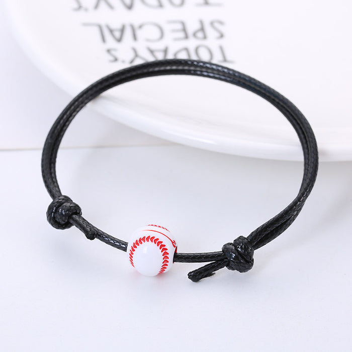 Wholesale Basketball Football Bracelet Wild Ball Beaded Bracelet JDC-BT-ZWY001