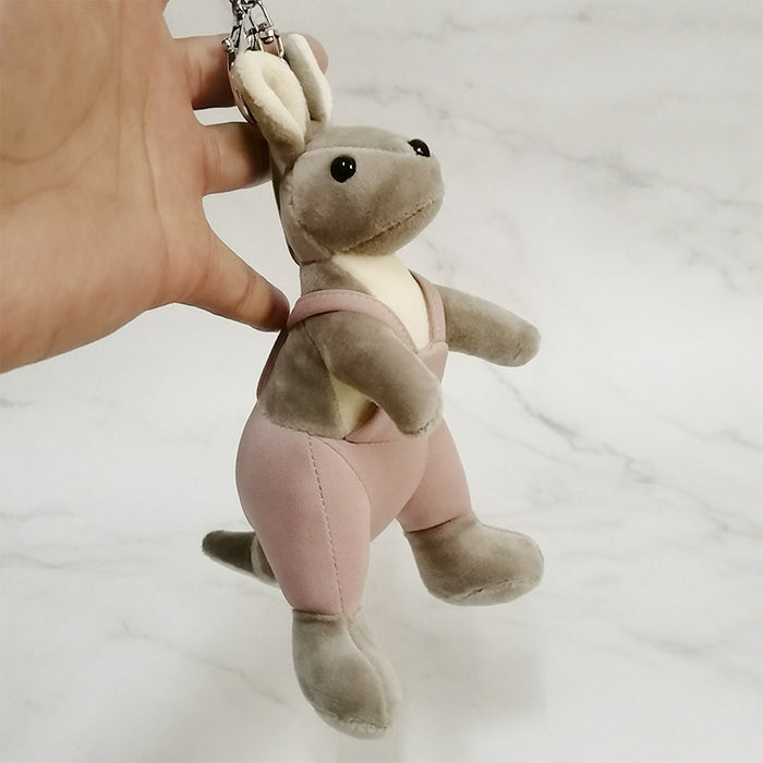 Jewelry WholesaleWholesale scented pants kangaroo plush pendant kangaroo doll keychain MOQ≥3 JDC-KC-DXD001 Keychains 多西多 %variant_option1% %variant_option2% %variant_option3%  Factory Price JoyasDeChina Joyas De China