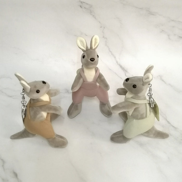 Jewelry WholesaleWholesale scented pants kangaroo plush pendant kangaroo doll keychain MOQ≥3 JDC-KC-DXD001 Keychains 多西多 %variant_option1% %variant_option2% %variant_option3%  Factory Price JoyasDeChina Joyas De China