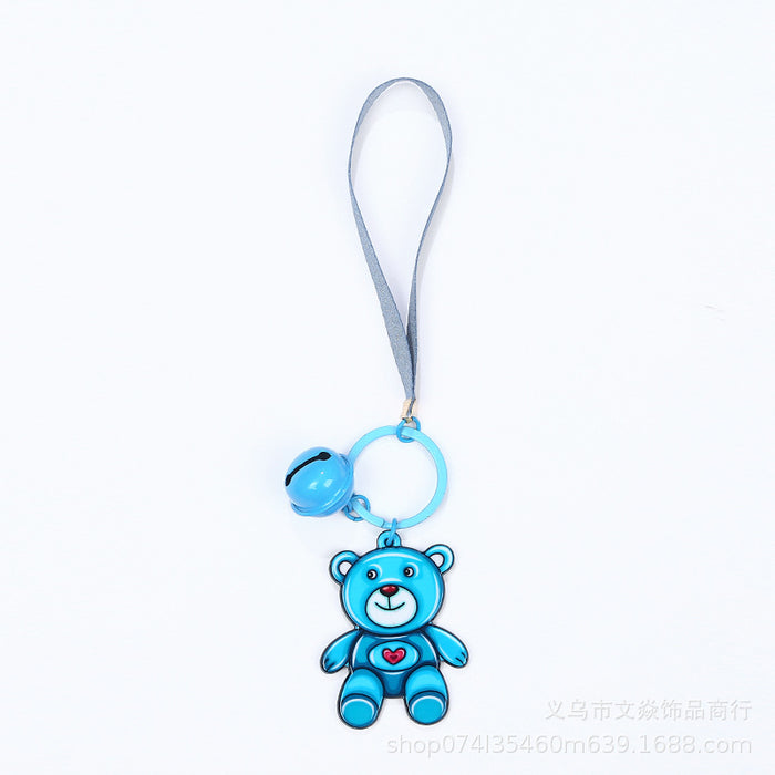 Wholesale cartoon animal acrylic key ring phone case DIY pendant MOQ≥3 JDC-KC-WYan007