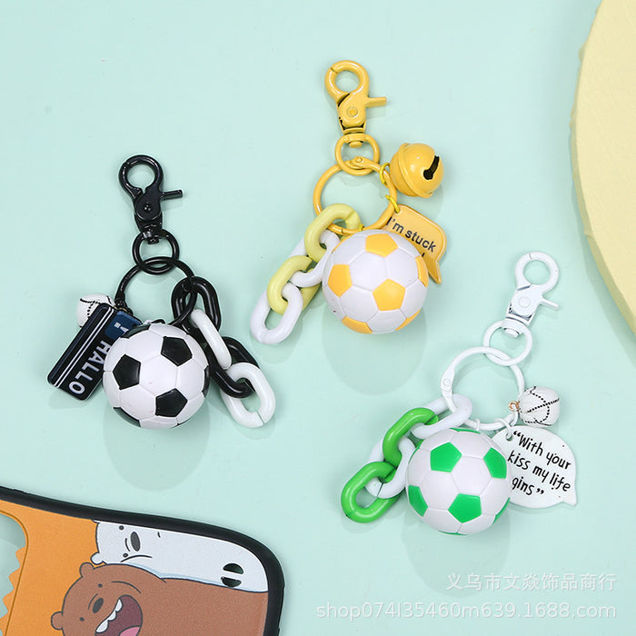 Wholesale World Cup Festive Gift Football Metal Keychain MOQ≥3 JDC-KC-WYan006