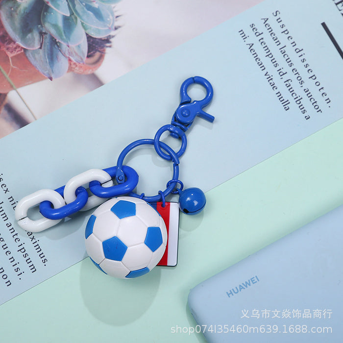 Wholesale World Cup Festive Gift Football Metal Keychain MOQ≥3 JDC-KC-WYan006