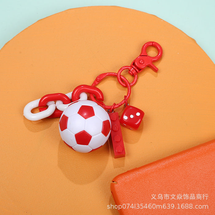 Wholesale World Cup Festive Gift Football Metal Keychain MOQ≥3 JDC-KC-WYan006