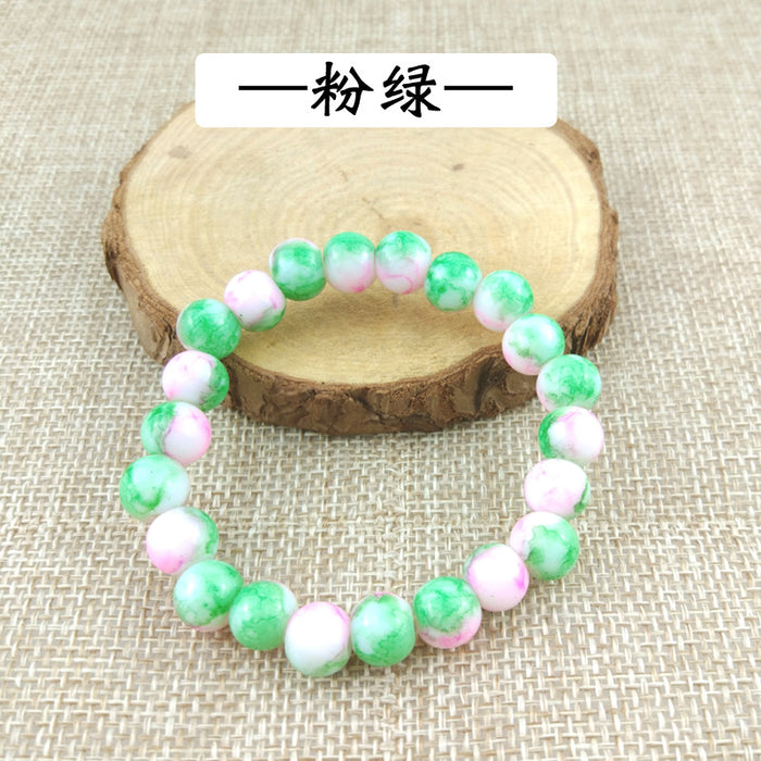 Wholesale Imitation Agate Glass Bracelet MOQ≥2 JDC-BT-RunQ001