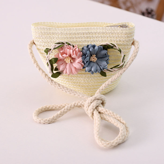 Jewelry WholesaleWholesale Summer Parent-Child Flower Straw Hat Bag JDC-FH-GuoD004 Fashionhat 国冬 %variant_option1% %variant_option2% %variant_option3%  Factory Price JoyasDeChina Joyas De China