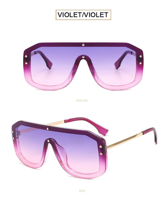 Wholesale Metal Half Frame Women Letter F Watermark Sunglasses JDC-SG-YinB009