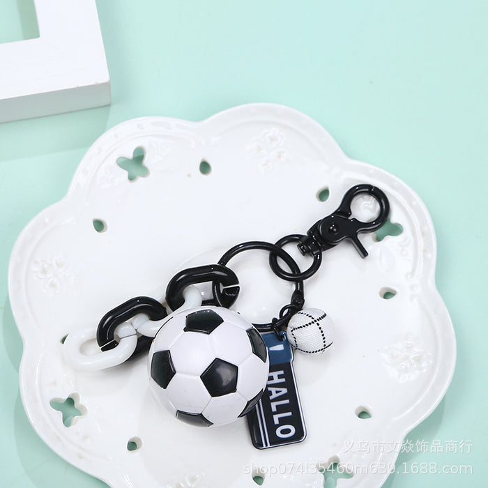 Wholesale World Cup Festive Gift Football Metal Keychain MOQ≥3 JDC-KC-WYan006