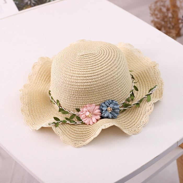 Jewelry WholesaleWholesale Summer Parent-Child Flower Straw Hat Bag JDC-FH-GuoD004 Fashionhat 国冬 %variant_option1% %variant_option2% %variant_option3%  Factory Price JoyasDeChina Joyas De China