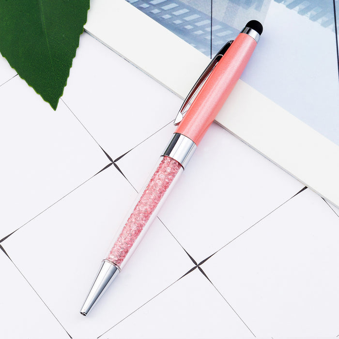 Wholesale Diamond Metal Pen Handwriting Capacitive Ballpoint Pen JDC-BP-Huah035