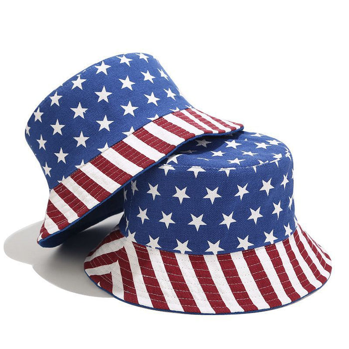 Wholesale 4th of July Independence Day Canvas Bucket Hat JDC-FH-LvYi020