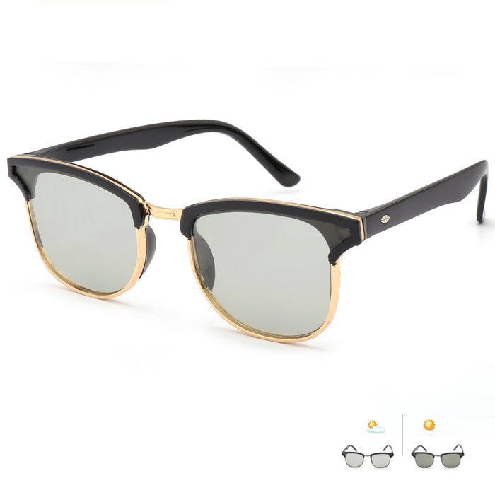 Jewelry WholesaleWholesale color changing lens metal large frame sunglasses JDC-SG-XingY007 Sunglasses 兴业 %variant_option1% %variant_option2% %variant_option3%  Factory Price JoyasDeChina Joyas De China