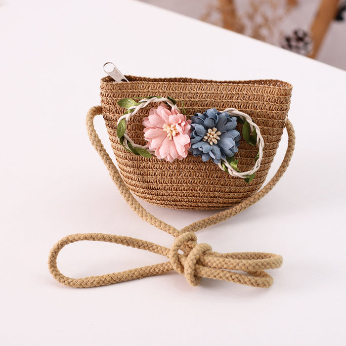 Jewelry WholesaleWholesale Summer Parent-Child Flower Straw Hat Bag JDC-FH-GuoD004 Fashionhat 国冬 %variant_option1% %variant_option2% %variant_option3%  Factory Price JoyasDeChina Joyas De China