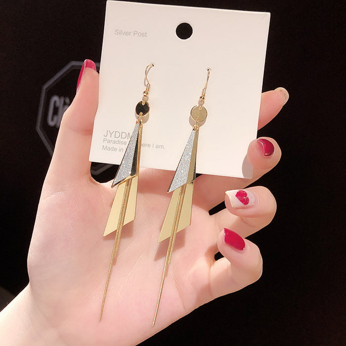 Wholesale Earrings S925 Silver Needle Tassel Pearls JDC-ES-HanJ002