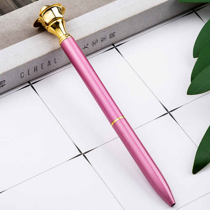 Wholesale Rose Metal Ballpoint Pen MOQ≥2 JDC-BP-Huah072