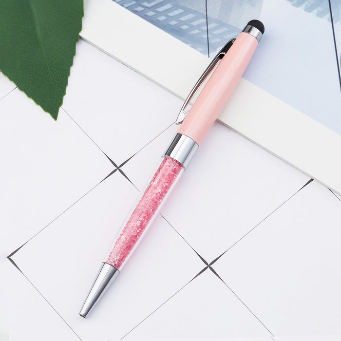 Wholesale Diamond Metal Pen Handwriting Capacitive Ballpoint Pen JDC-BP-Huah035