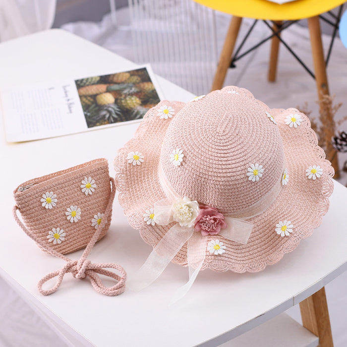 Jewelry WholesaleWholesale straw ribbon flower sunshade fisherman hat JDC-FH-Andie005 Fashionhat 暗蝶 %variant_option1% %variant_option2% %variant_option3%  Factory Price JoyasDeChina Joyas De China