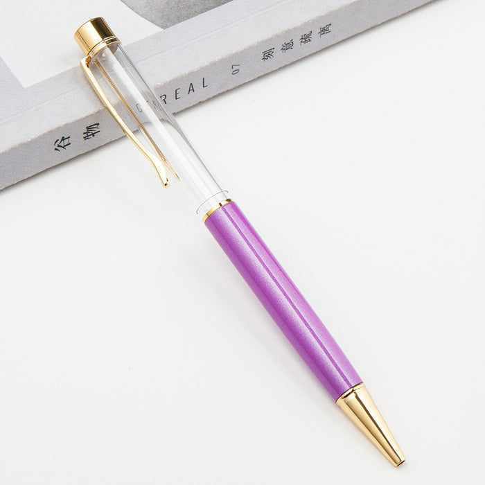 Wholesale DIY Empty Pipe Filling Oil Metal Ballpoint Pen JDC-BP-HongD014