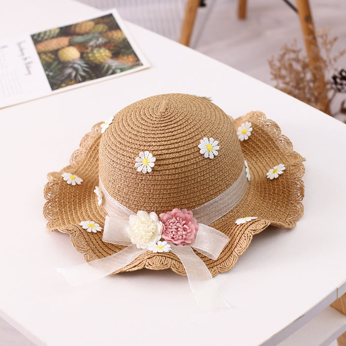 Jewelry WholesaleWholesale straw ribbon flower sunshade fisherman hat JDC-FH-Andie005 Fashionhat 暗蝶 %variant_option1% %variant_option2% %variant_option3%  Factory Price JoyasDeChina Joyas De China