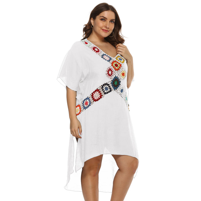 Jewelry WholesaleWholesale Plus Size Polyester Sunscreen Beach Cover Up JDC-BCU-Yimei001 Swimwear 艺美 %variant_option1% %variant_option2% %variant_option3%  Factory Price JoyasDeChina Joyas De China