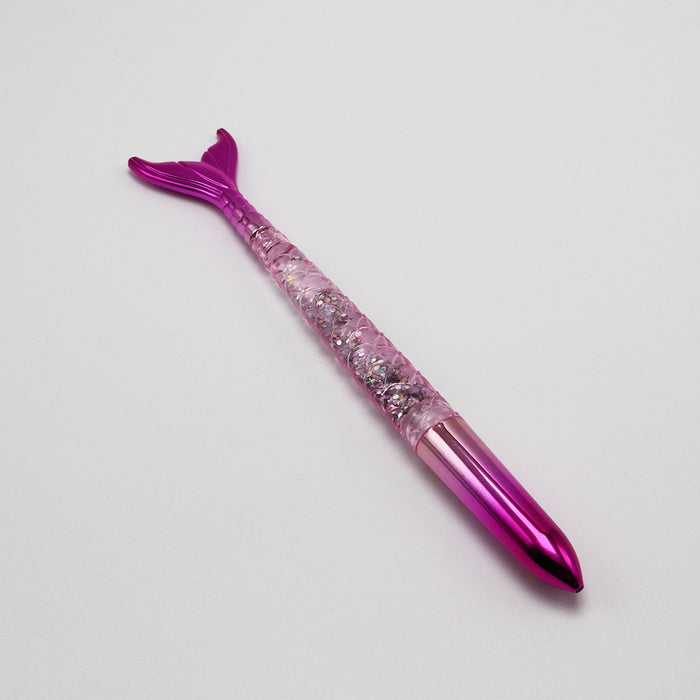 Wholesale Mermaid Sequin Gradient Color Plastic Ballpoint Pen MOQ≥10 JDC-BP-GeShang009