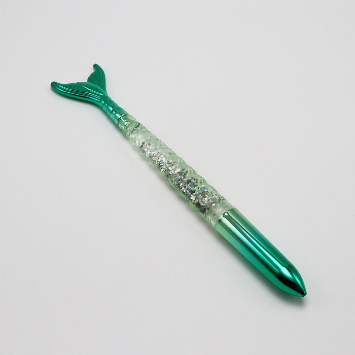 Wholesale Mermaid Sequin Gradient Color Plastic Ballpoint Pen MOQ≥10 JDC-BP-GeShang009